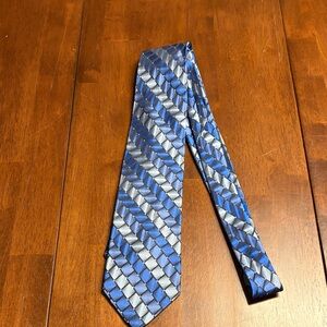 Arrow Blue and Silver Diamond-Check Men's Tie